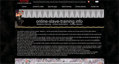 Desktop Screenshot of online-slave-training.info